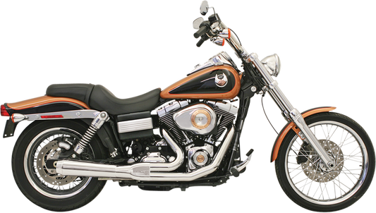 BASSANI XHAUST ROAD RAGE 2-INTO-1 SYSTEMS FOR HARLEY-DAVIDSON 2008 - 2017 Chrome Short Upswept Road Rage 2-Into-1 Exhaust System