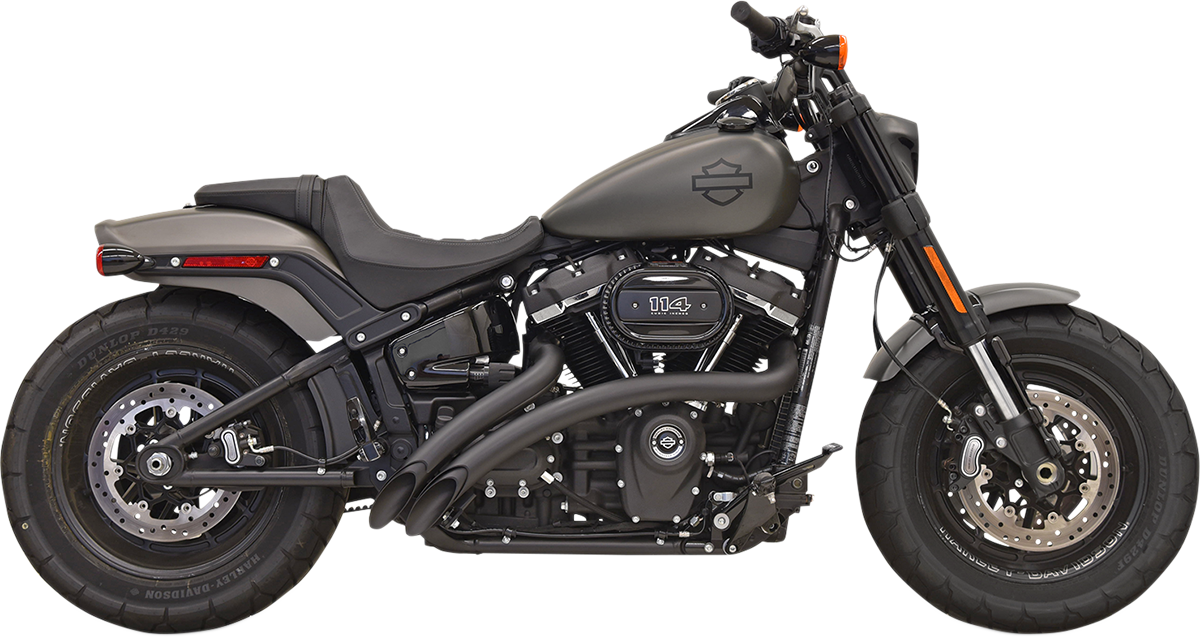 BASSANI XHAUST RADIAL SWEEPERS FOR HARLEY-DAVIDSON 2018 Black Sweeper Radius 2-Into-2 Exhaust System