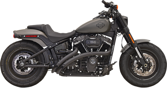 BASSANI XHAUST RADIAL SWEEPERS FOR HARLEY-DAVIDSON 2018 Black Sweeper Radius 2-Into-2 Exhaust System