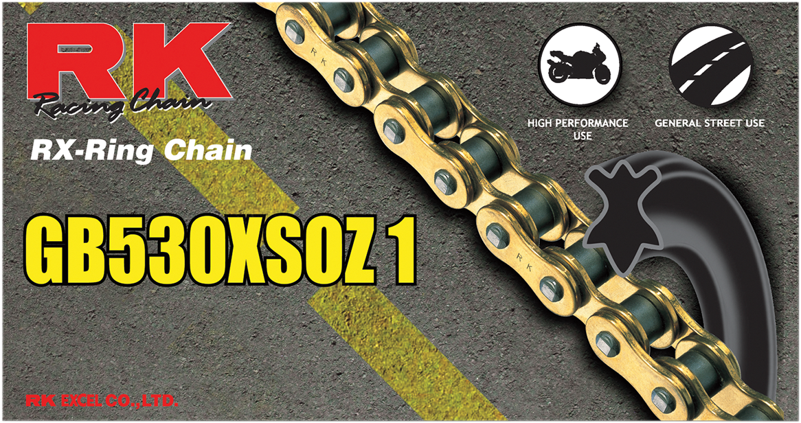RK X-RING (XSOZ1) CHAIN GB530XSOZ1 X 116
