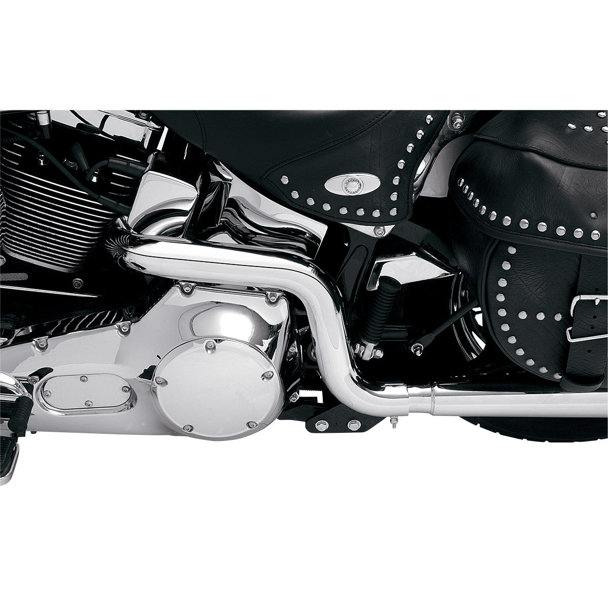 Tubi di intestazione del crossover della curva di potenza Bassani per Harley-Davidson Softail
