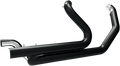 KHROME WERKS 2-INTO-2 DUAL HEADER SYSTEMS FOR HARLEY-DAVIDSON 1995 - 2008 Chrome/Black Heat Shields 2 Into 2 Dual Header System