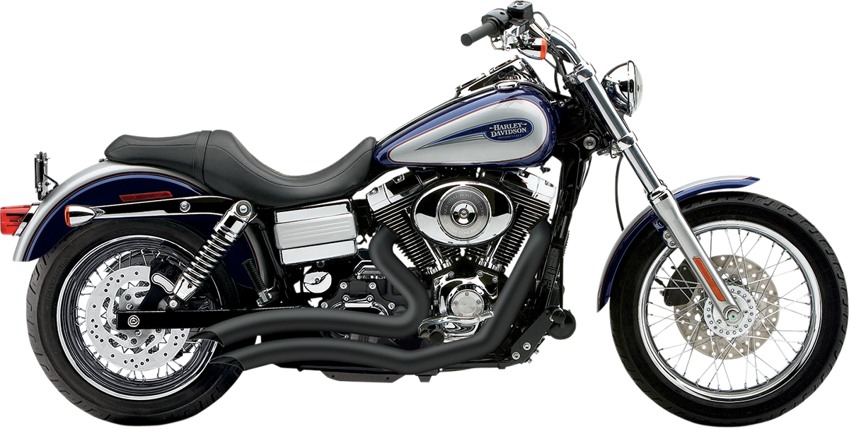 COBRA SPEEDSTER SHORT SWEPT EXHAUST SYSTEMS FOR HARLEY-DAVIDSON 2008 - 2011 Black Speedster Short Swept Exhaust System