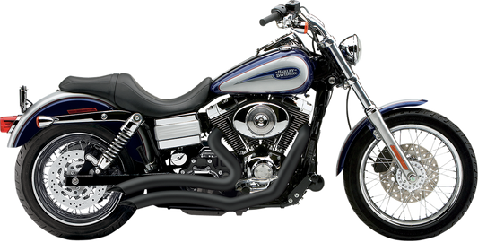 COBRA SPEEDSTER SHORT SWEPT EXHAUST SYSTEMS FOR HARLEY-DAVIDSON 2008 - 2011 Black Speedster Short Swept Exhaust System