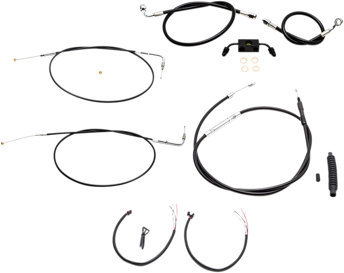 Kit Cables Manillar Alto 12"-14" Para Harley-Davidson Sportster 2014-2021