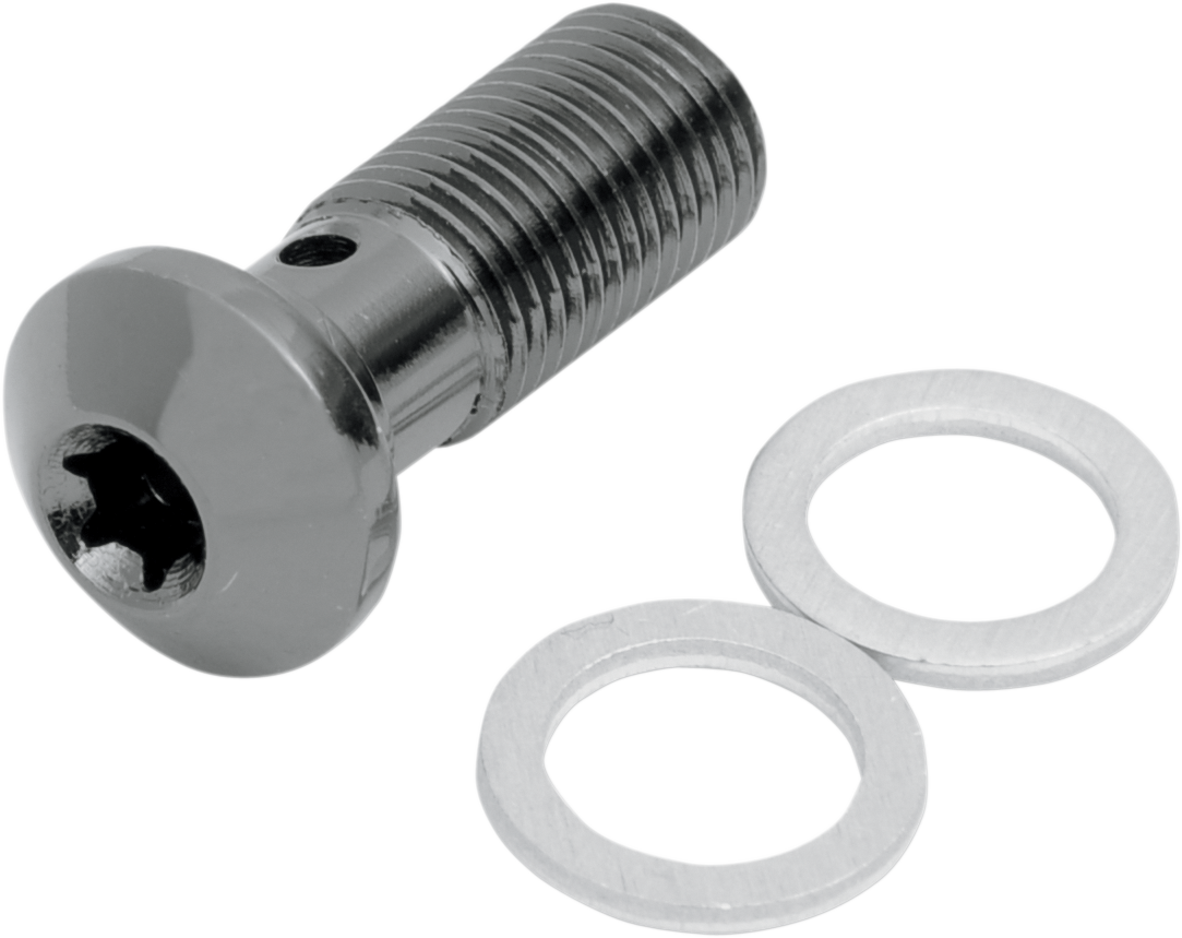 RUSSELL RENEGADE UNIVERSAL BRAKE LINES AND FITTINGS BANJO BOLT TORX 10X1.0 BK