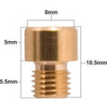 Chiclé de alta Prox 75 para Mikuni VM11/22 SERIES PROX 47.VM11.075