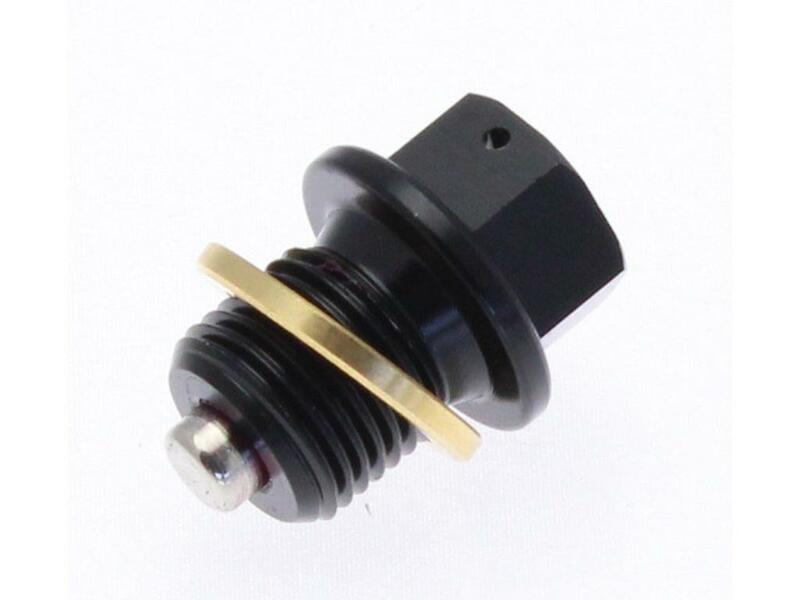 Tapón de vaciado de aceite TECNIUM magnético alu negro M14 x 1,25 x 13,5 TECNIUM L35-644