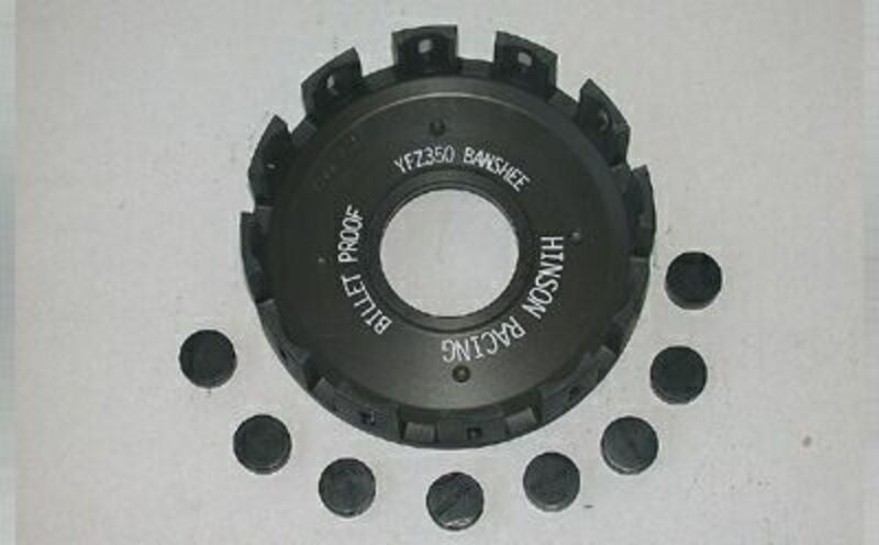 Campana de embrague HINSON, aluminio, con gomas amortiguadoras, Yamaha YFZ350 Banshee HINSON H016
