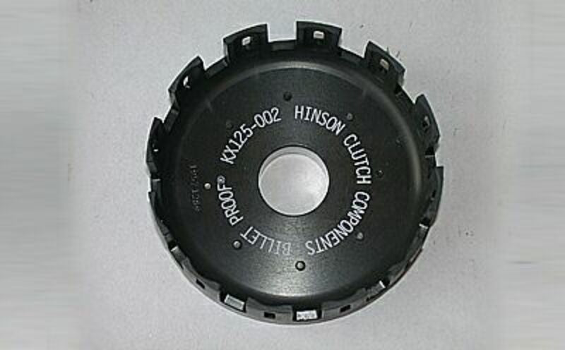 Campana de embrague HINSON, aluminio, con gomas amortiguadoras, Kawasaki KX125 HINSON H195