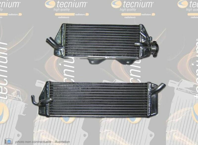 Radiador de aluminio soldado sobredimensionado lado izquierdo TECNIUM BK101B-OVERSIZE