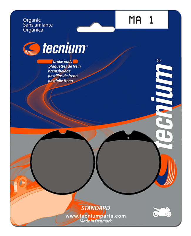 Pastillas de freno Tecnium MA1 Orgánicas TECNIUM MA1