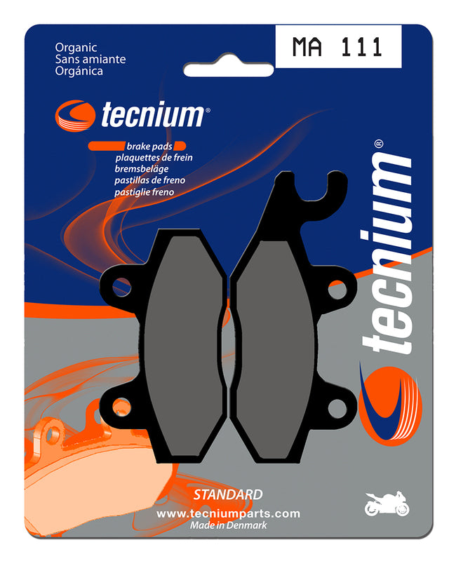 Pastillas de freno Tecnium MA111 Orgánicas TECNIUM MA111