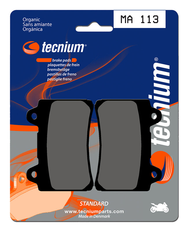 Pastillas de freno Tecnium MA113 Orgánicas TECNIUM MA113
