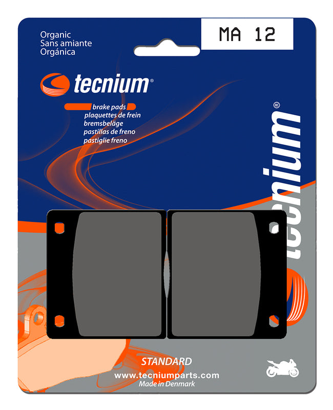 Pastillas de freno Tecnium MA12 Orgánicas TECNIUM MA12