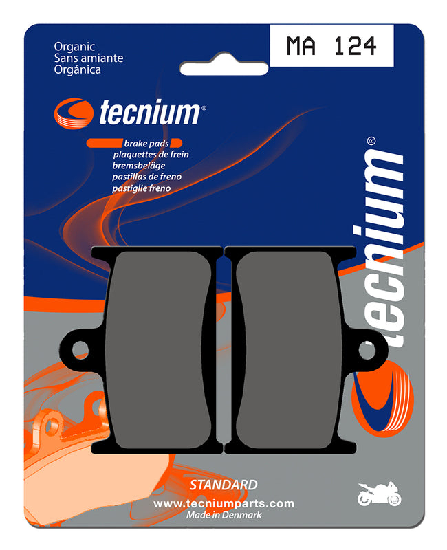 Pastillas de freno Tecnium MA124 Orgánicas TECNIUM MA124