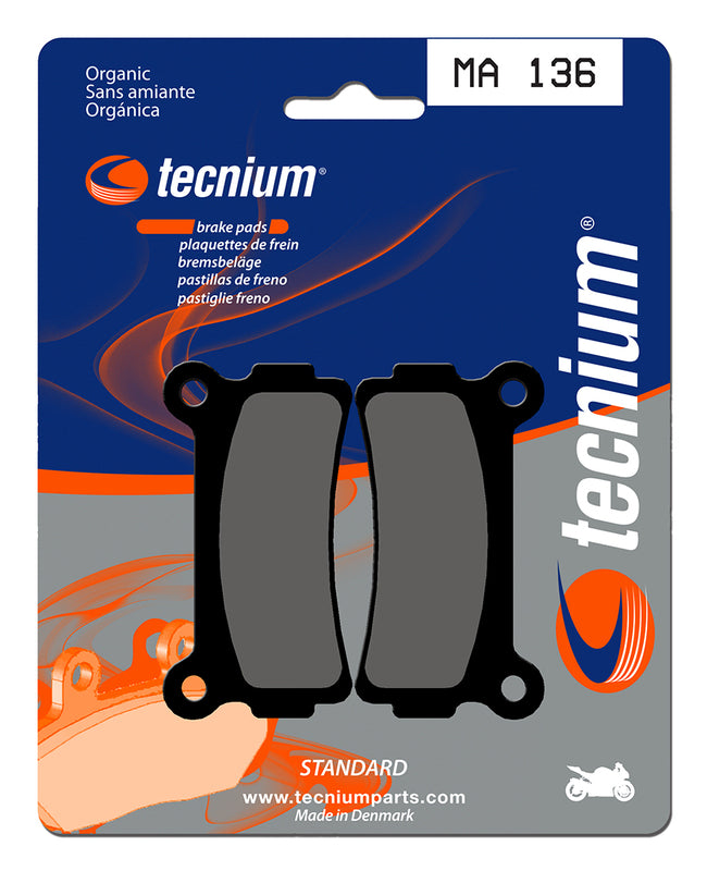 Pastillas de freno Tecnium MA136 Orgánicas TECNIUM MA136