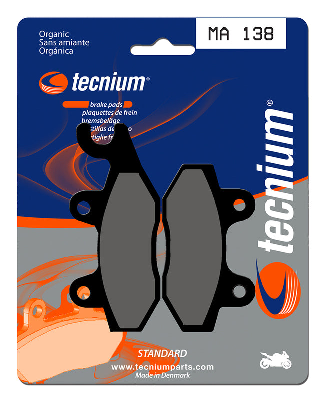 Pastillas de freno Tecnium MA138 Orgánicas TECNIUM MA138
