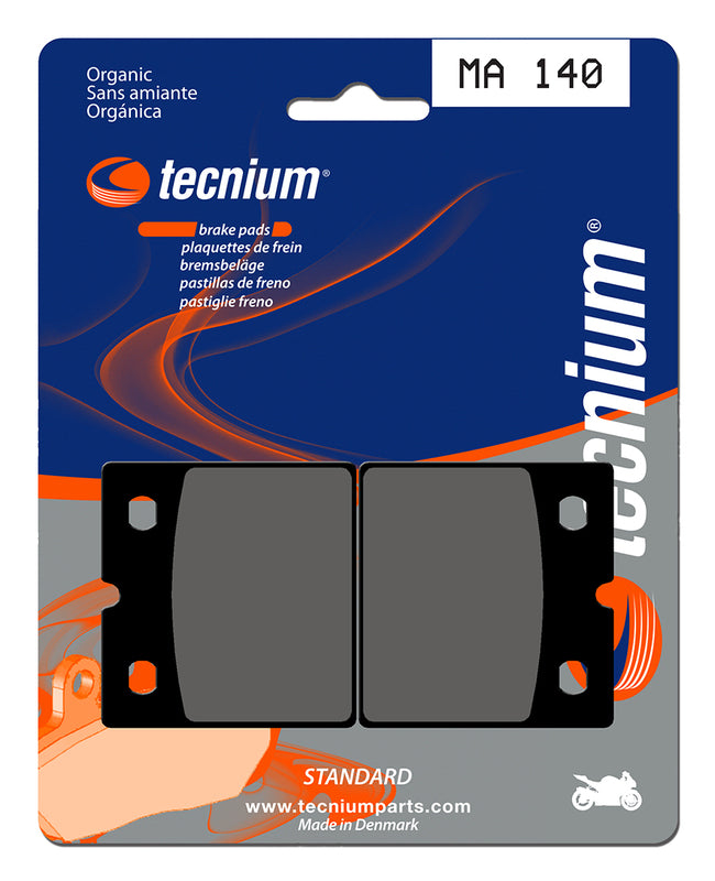 Pastillas de freno Tecnium MA140 Orgánicas TECNIUM MA140