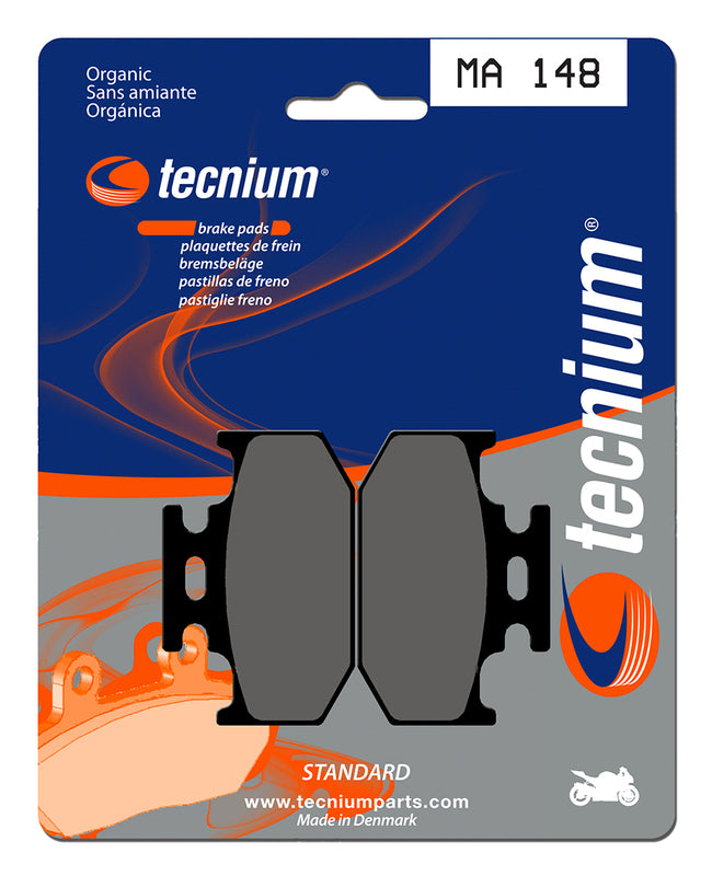 Pastillas de freno Tecnium MA148 Orgánicas TECNIUM MA148