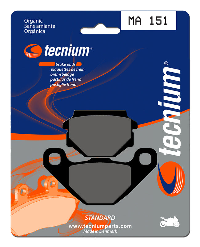 Pastillas de freno Tecnium MA151 Orgánicas TECNIUM MA151