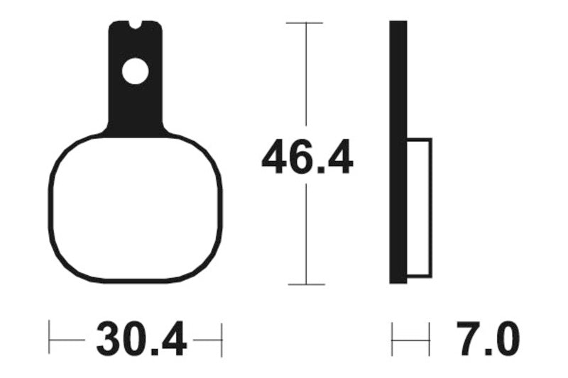 Pastillas de freno Tecnium MA155 Orgánicas TECNIUM MA155