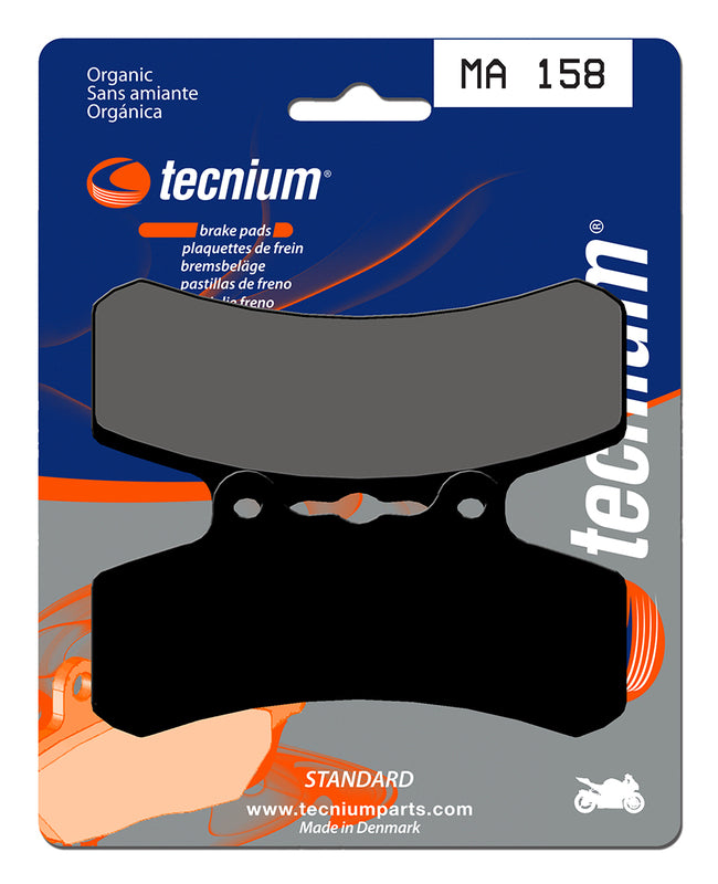 Pastillas de freno Tecnium MA158 Orgánicas TECNIUM MA158