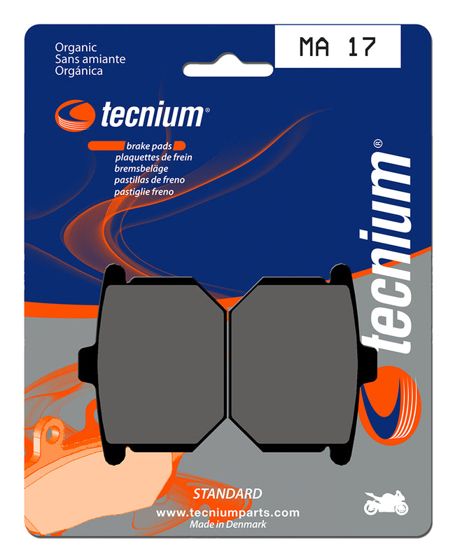 Pastillas de freno Tecnium MA17 Orgánicas TECNIUM MA17