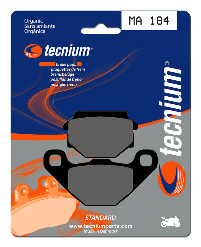 Pastillas de freno Tecnium MA184 Orgánicas TECNIUM MA184