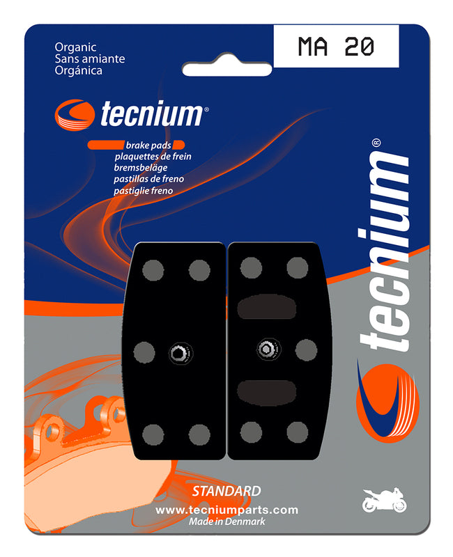 Pastillas de freno Tecnium MA20 Orgánicas TECNIUM MA20