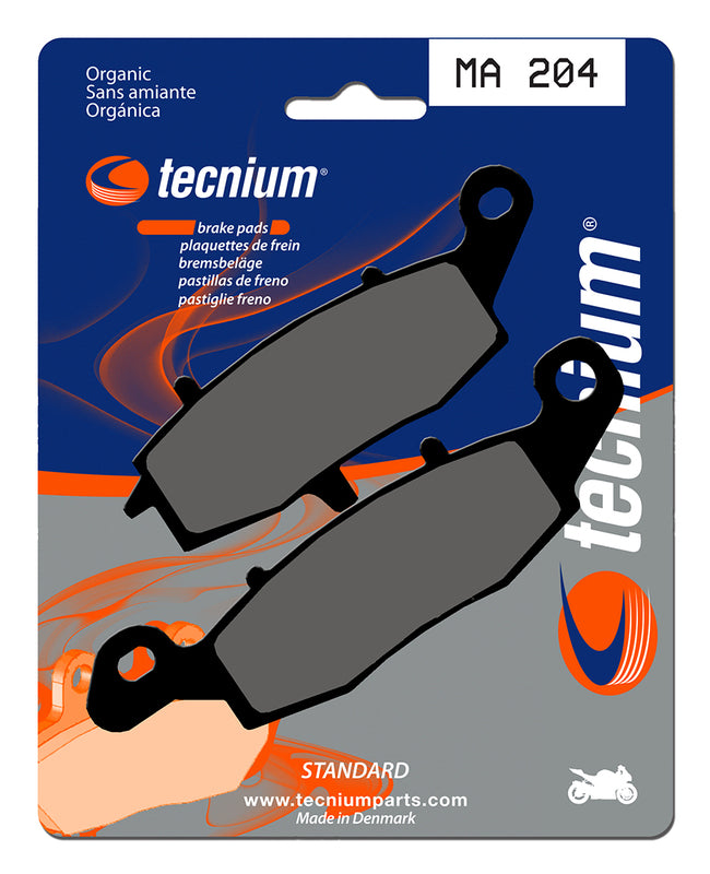 Pastillas de freno Tecnium MA204 Orgánicas TECNIUM MA204