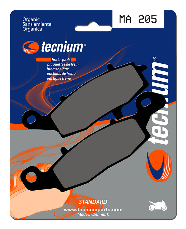 Pastillas de freno Tecnium MA205 Orgánicas TECNIUM MA205