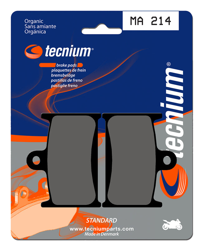 Pastillas de freno Tecnium MA214 Orgánicas TECNIUM MA214