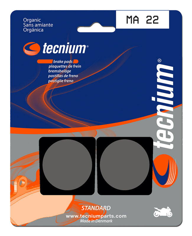Pastillas de freno Tecnium MA22 Orgánicas TECNIUM MA22