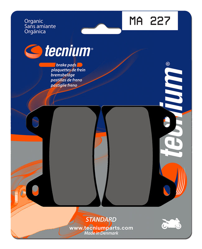 Pastillas de freno Tecnium MA227 Orgánicas TECNIUM MA227