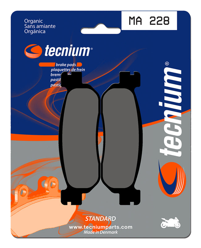 Pastillas de freno Tecnium MA228 Orgánicas TECNIUM MA228
