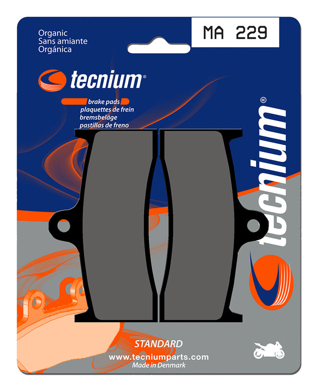 Pastillas de freno Tecnium MA229 Orgánicas TECNIUM MA229