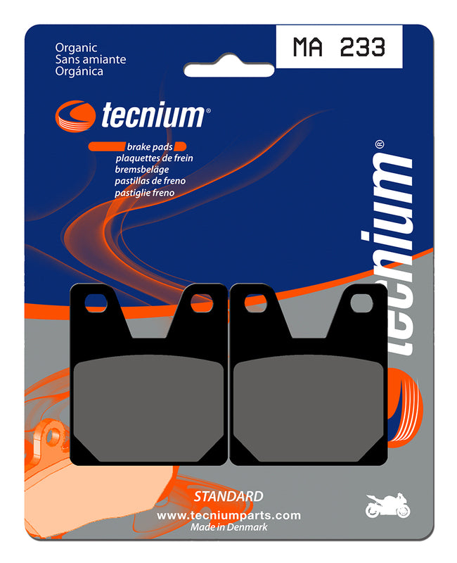 Pastillas de freno Tecnium MA233 Orgánicas TECNIUM MA233