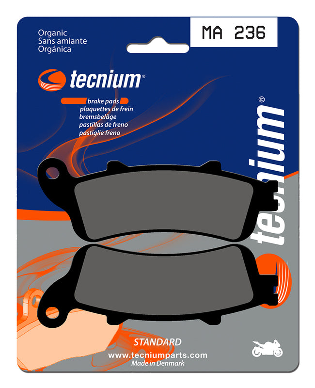 Pastillas de freno Tecnium MA236 Orgánicas TECNIUM MA236