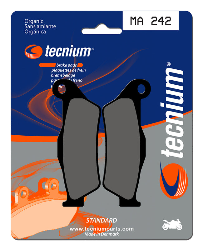 Pastillas de freno Tecnium MA242 Orgánicas TECNIUM MA242
