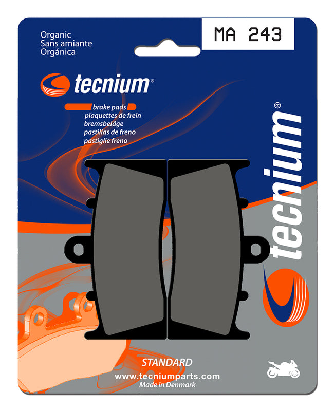 Pastillas de freno Tecnium MA243 Orgánicas TECNIUM MA243