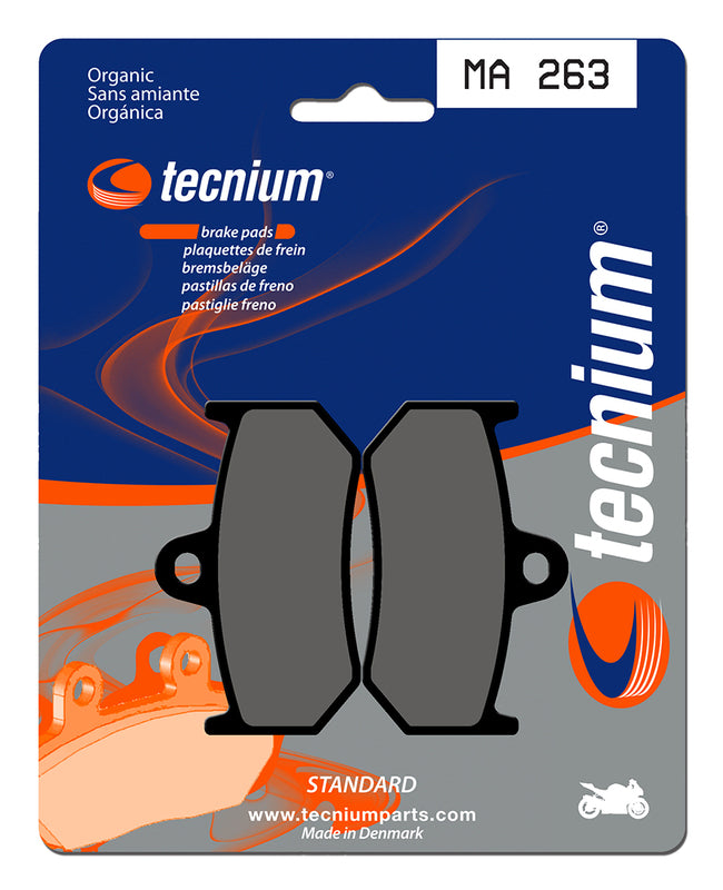 Pastillas de freno Tecnium MA263 Orgánicas TECNIUM MA263