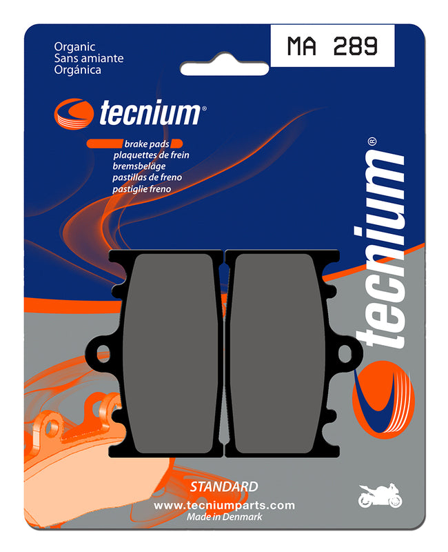Pastillas de freno Tecnium MA289 Orgánicas TECNIUM MA289