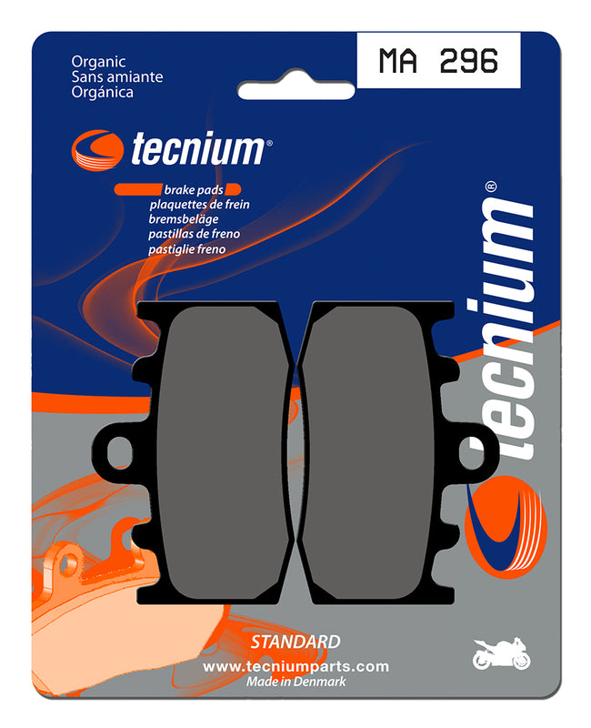 Pastillas de freno Tecnium MA296 Orgánicas TECNIUM MA296