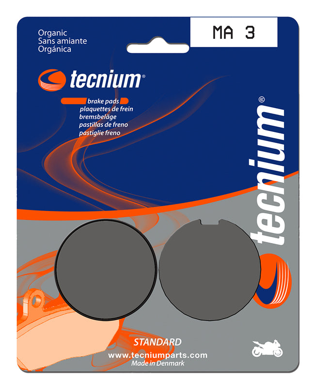Pastillas de freno Tecnium MA3 Orgánicas TECNIUM MA3