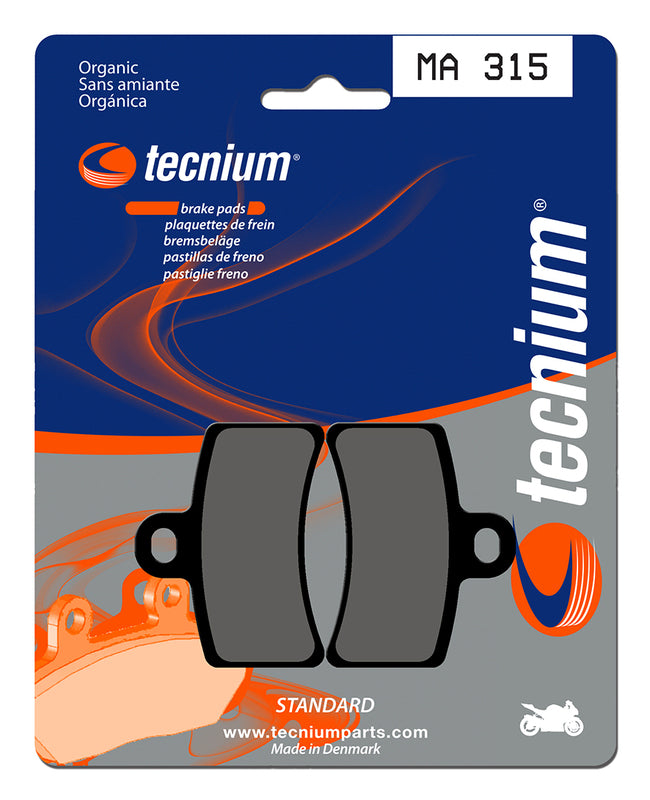 Pastillas de freno Tecnium MA315 Orgánicas TECNIUM MA315