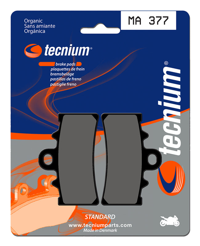 Pastillas de freno Tecnium MA377 Orgánicas TECNIUM MA377