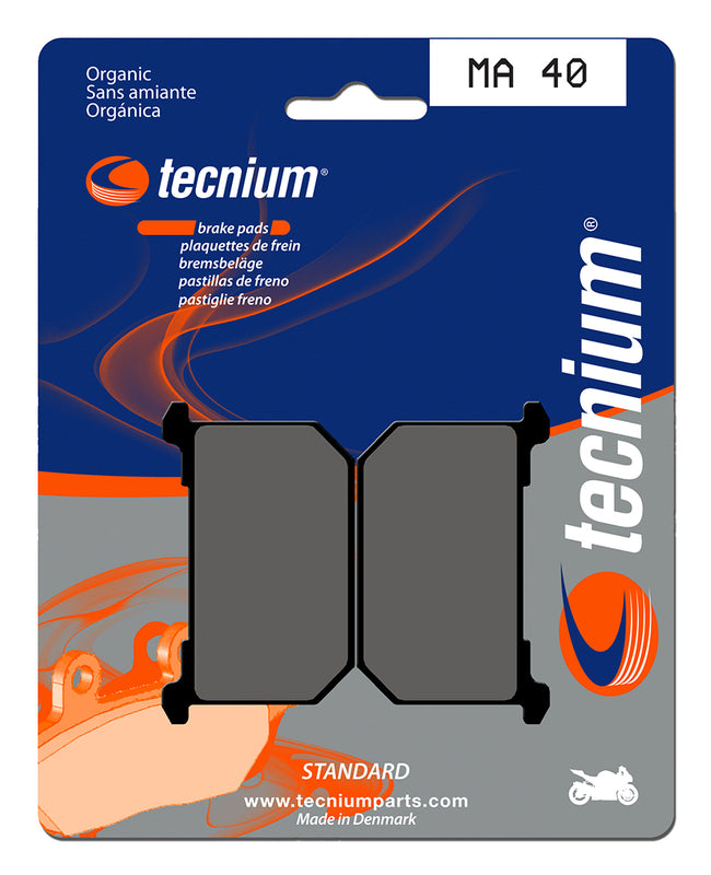 Pastillas de freno Tecnium MA40 Orgánicas TECNIUM MA40