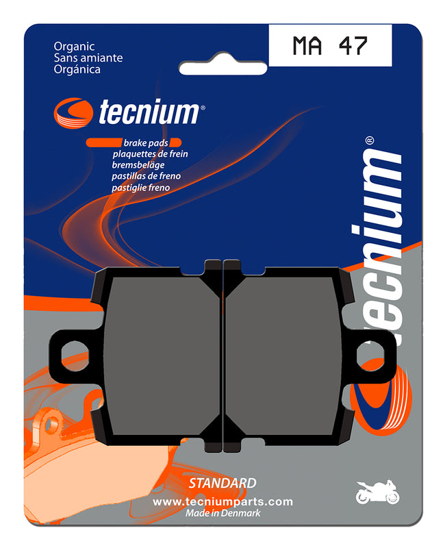 Pastillas de freno Tecnium MA47 Orgánicas TECNIUM MA47