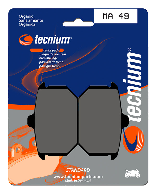 Pastillas de freno Tecnium MA49 Orgánicas TECNIUM MA49